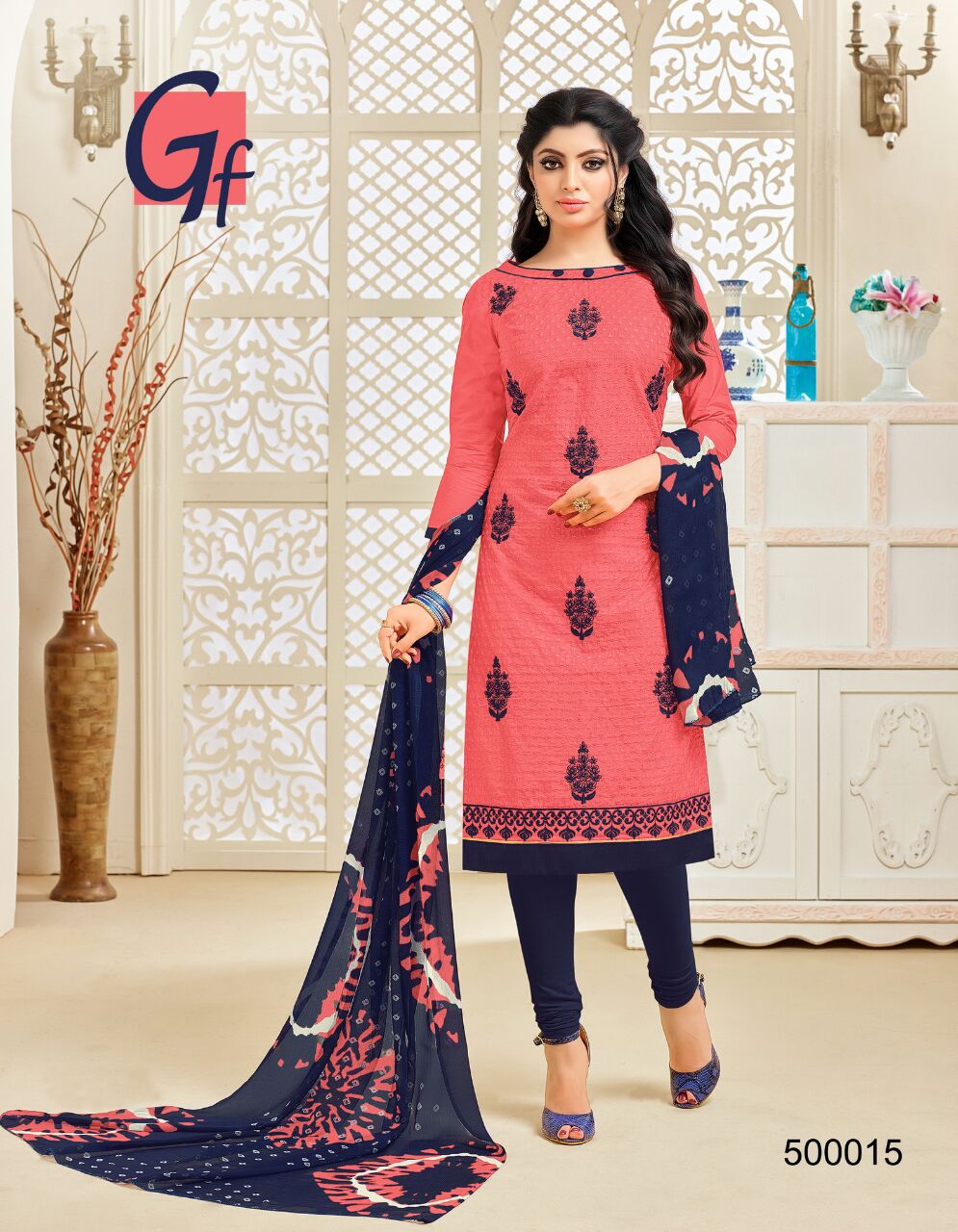 Monaco By Ganesh Fashion 500004 To 500016 Series Beautiful Stylish Fancy Colorful Party Wear & Ethnic Wear Cotton Embroidered Dresses At Wholesale Price