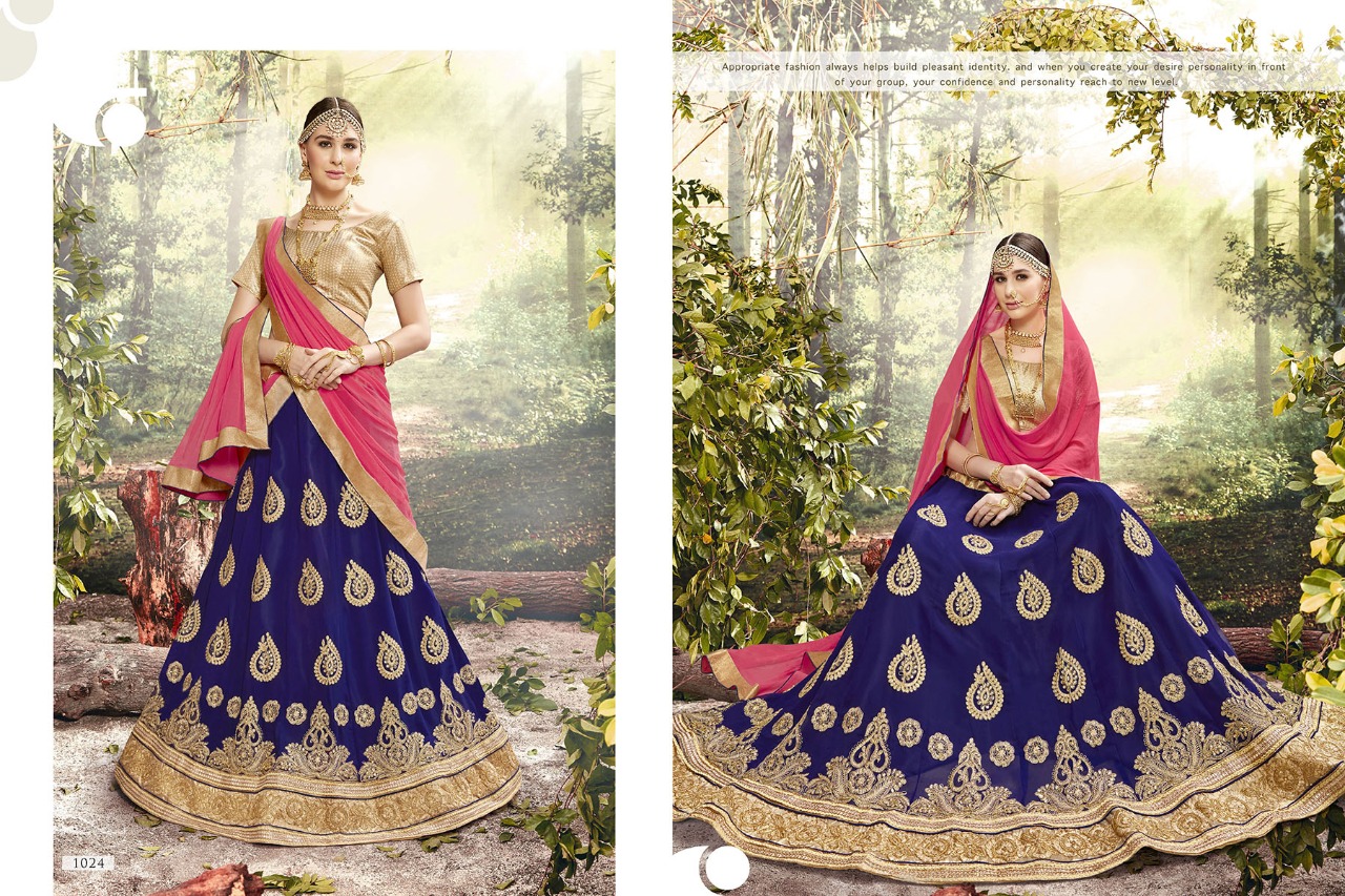 Royal Libaas By Riddhoo Fashion 1019 To 1026 Series Beautiful Stylish Fancy Colorful Designer Wedding Collection Party Wear & Occasional Wear Silk Embroidered Lehengas At Wholesale Price
