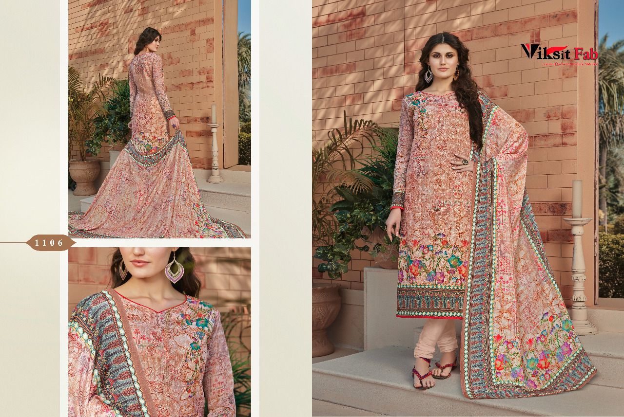 Shinaaz By Viksit Fab 1101 To 1108 Series Beautiful Stylish Colorful Fancy Party Wear & Ethnic Wear Faux Georgette Dresses At Wholesale Price