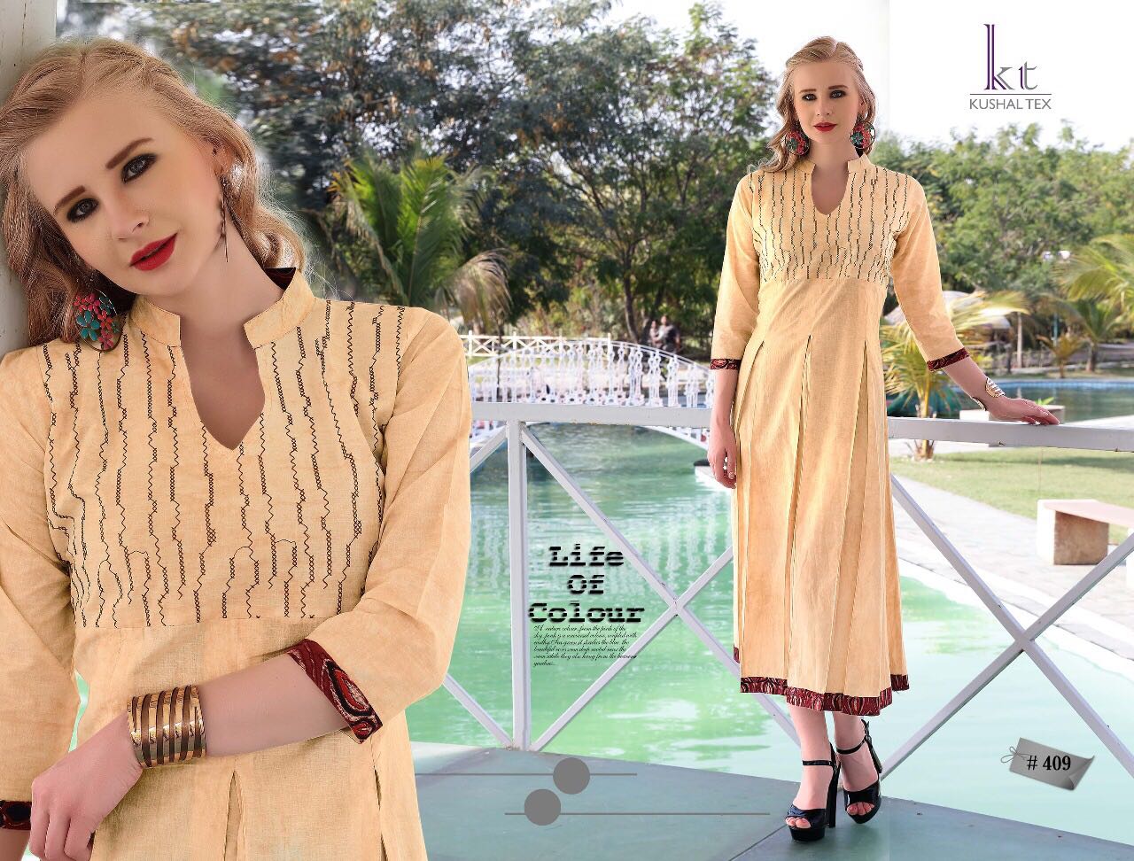 Sunshine By Kushal Tex 405 To 412 Series Stylish Fancy Beautiful Colorful Casual Wear & Ethnic Wear Heavy Fine Rayon Printed Kurtis At Wholesale Price
