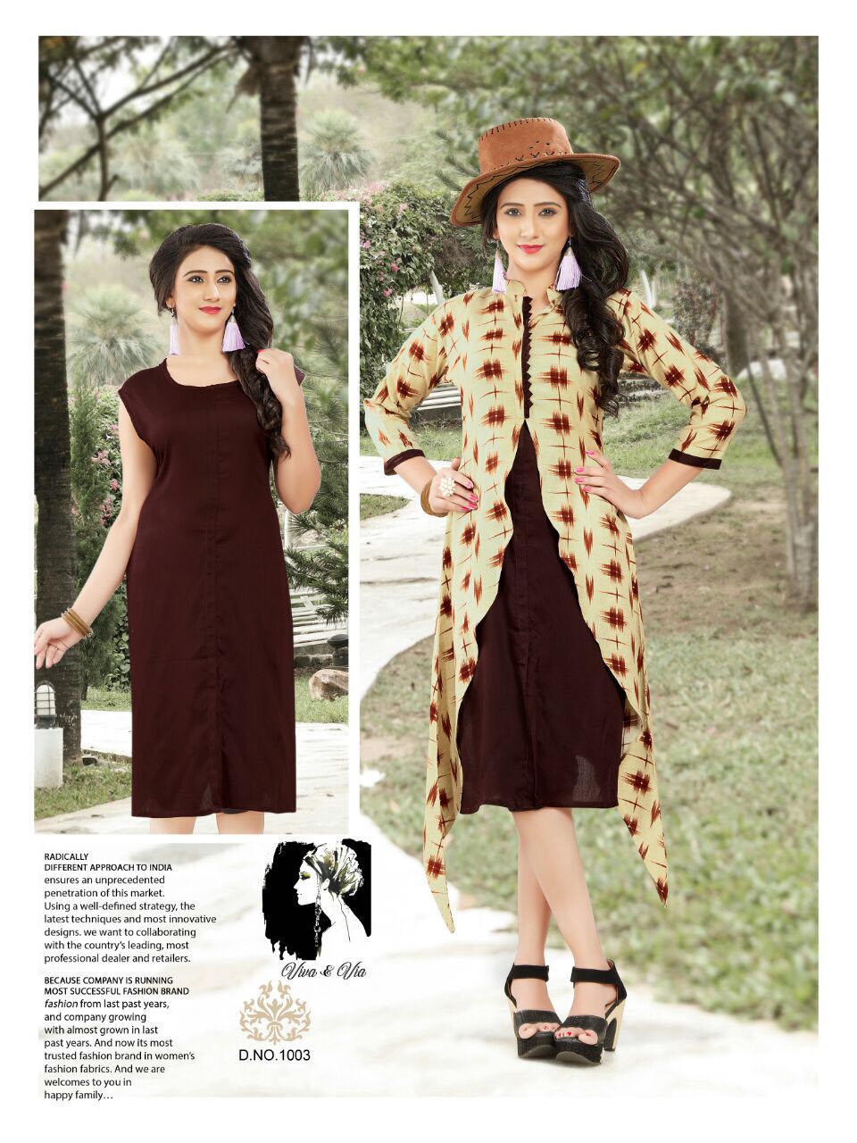 Zenab By Viva & Via 1001 To 1006 Series Stylish Colorful Fancy Beautiful Party Wear & Ethnic Wear Rayon Printed & Dyed Kurtis At Wholesale Price