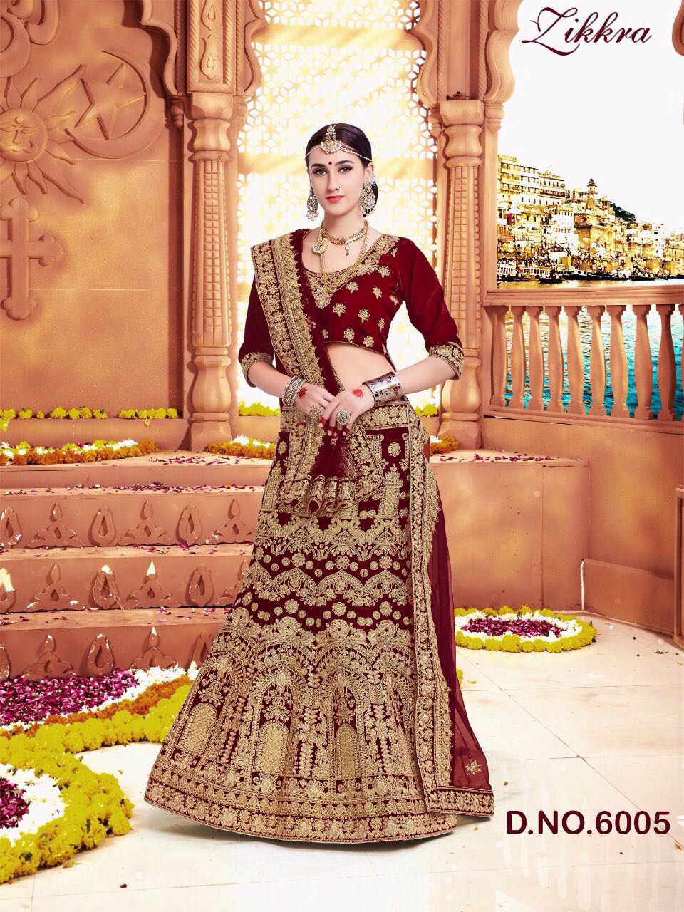 Zikkra Lehenga Vol-4 By Zikkra 6001 To 6005 Series Designer Bridal Wear Collection Beautiful Stylish Colorful Party Wear & Occasional Wear Velvet & Nylon Satin Embroidered Lehengas At Wholesale Price