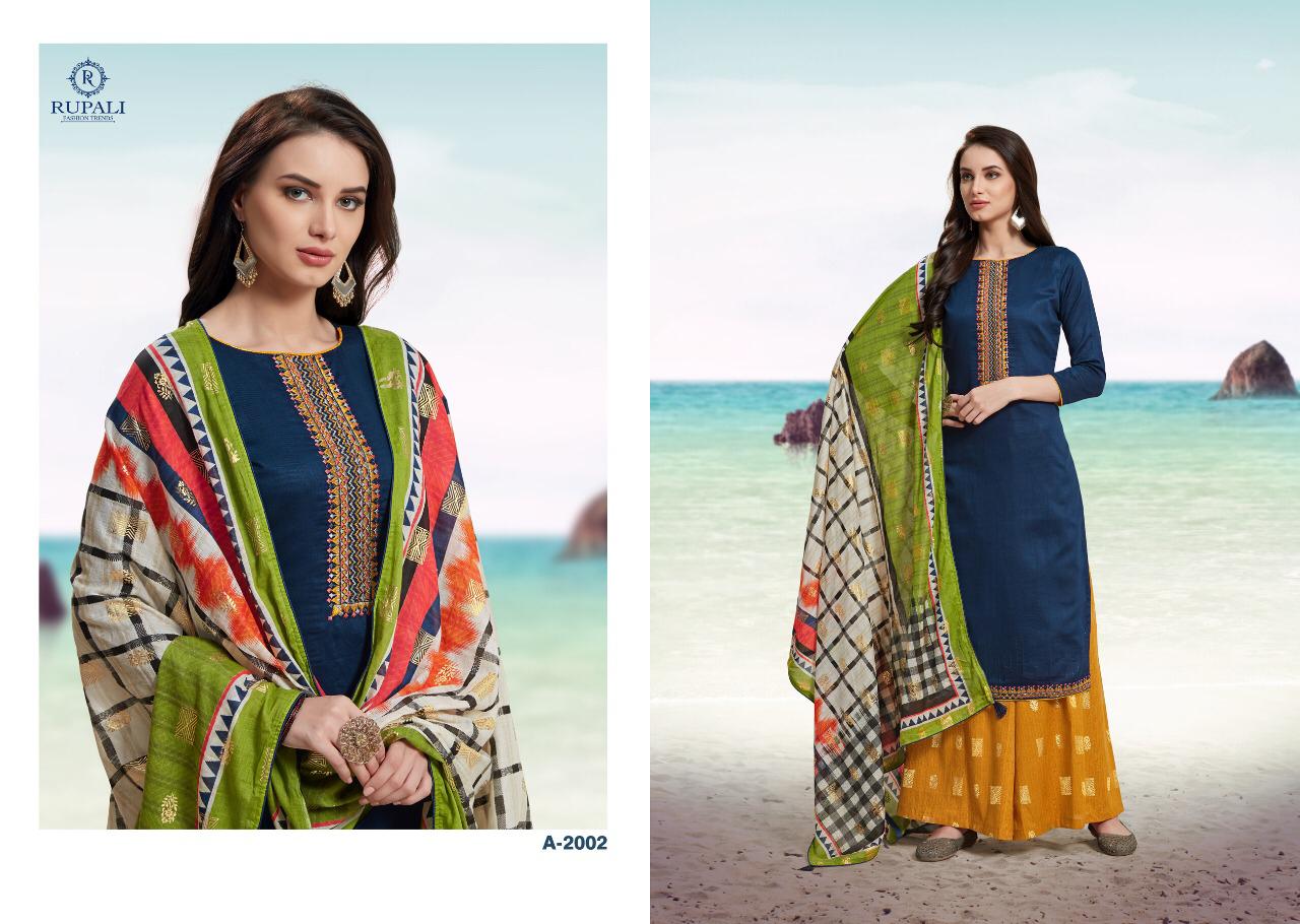3d Gold Vol-2 By Rupali Fashion 2001 To 2007 Series Designer Suits Collection Beautiful Stylish Fancy Colorful Party Wear & Occasional Wear Jam Satin Negative Print Embroidery Dresses At Wholesale Price