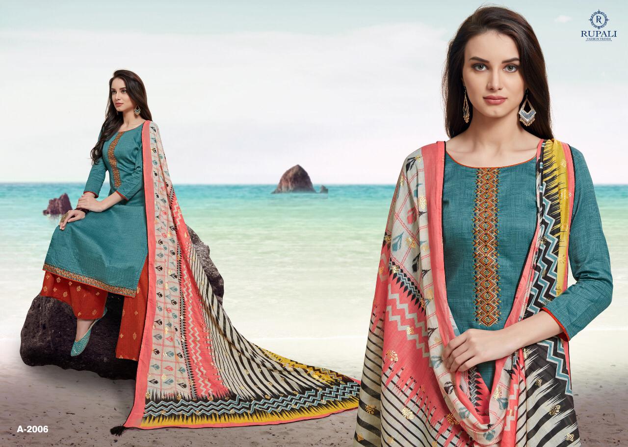 3d Gold Vol-2 By Rupali Fashion 2001 To 2007 Series Designer Suits Collection Beautiful Stylish Fancy Colorful Party Wear & Occasional Wear Jam Satin Negative Print Embroidery Dresses At Wholesale Price