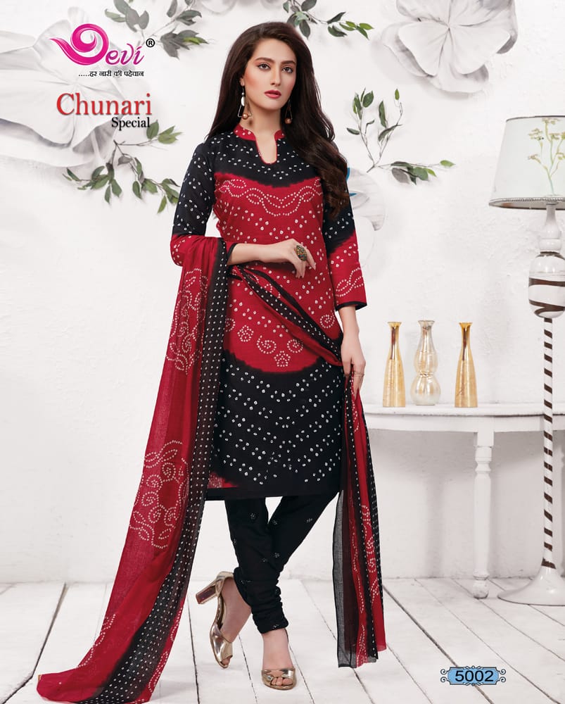 Chunari Special Vol-5 By Devi 5001 To 5012 Series Stylish Fancy Beautiful Colorful Casual Wear & Ethnic Wear Pure Cotton Printed Dresses At Wholesale Price