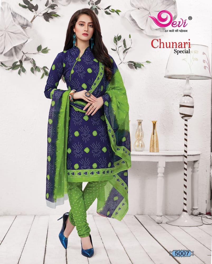 Chunari Special Vol-5 By Devi 5001 To 5012 Series Stylish Fancy Beautiful Colorful Casual Wear & Ethnic Wear Pure Cotton Printed Dresses At Wholesale Price