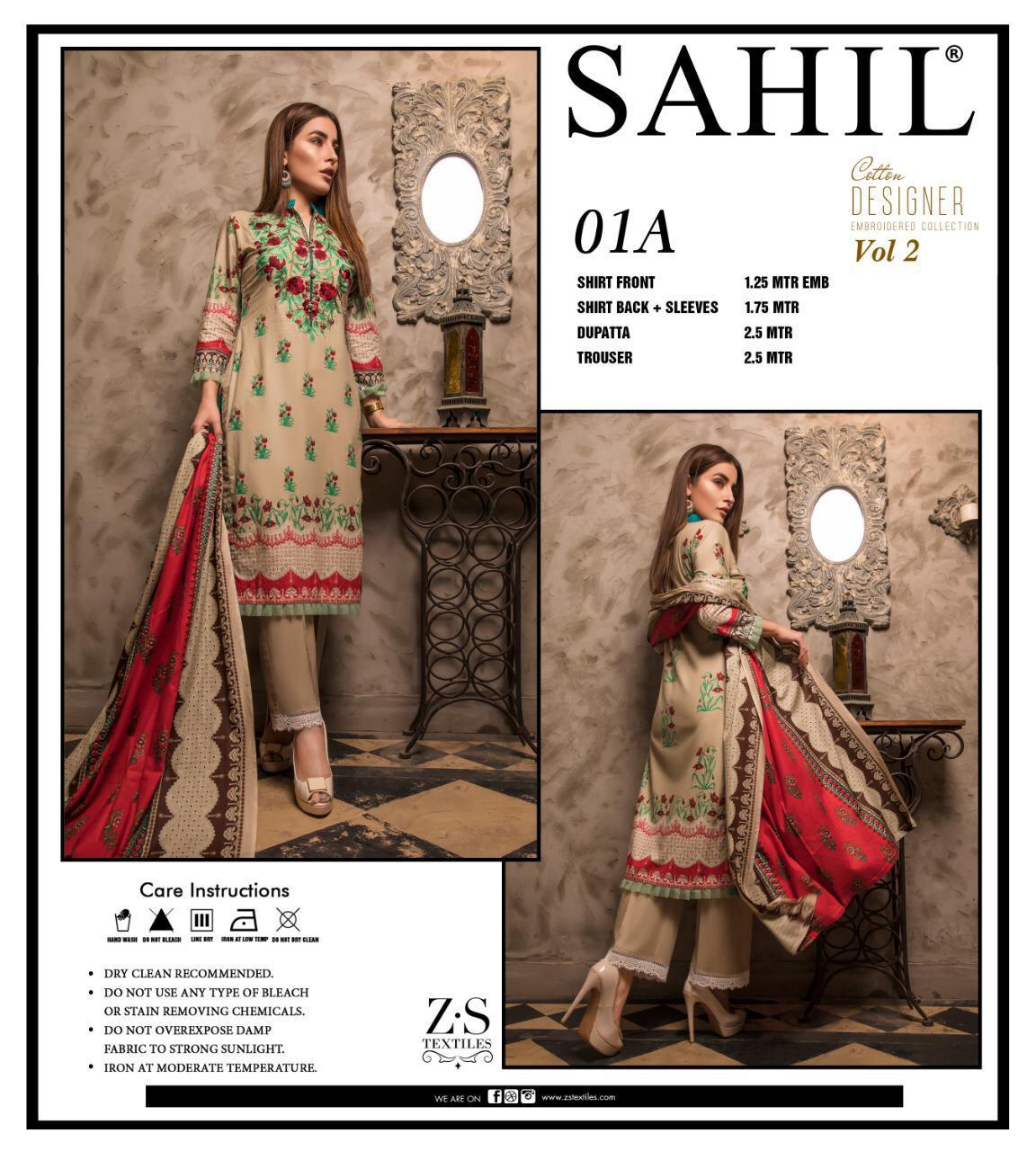 Cotton Designer Vol 2 By Sahil 1a-b To 5a-b Series Indian Traditional Wear Collection Beautiful Stylish Fancy Colorful Party Wear & Occasional Wear Coton Dresses At Wholesale Price