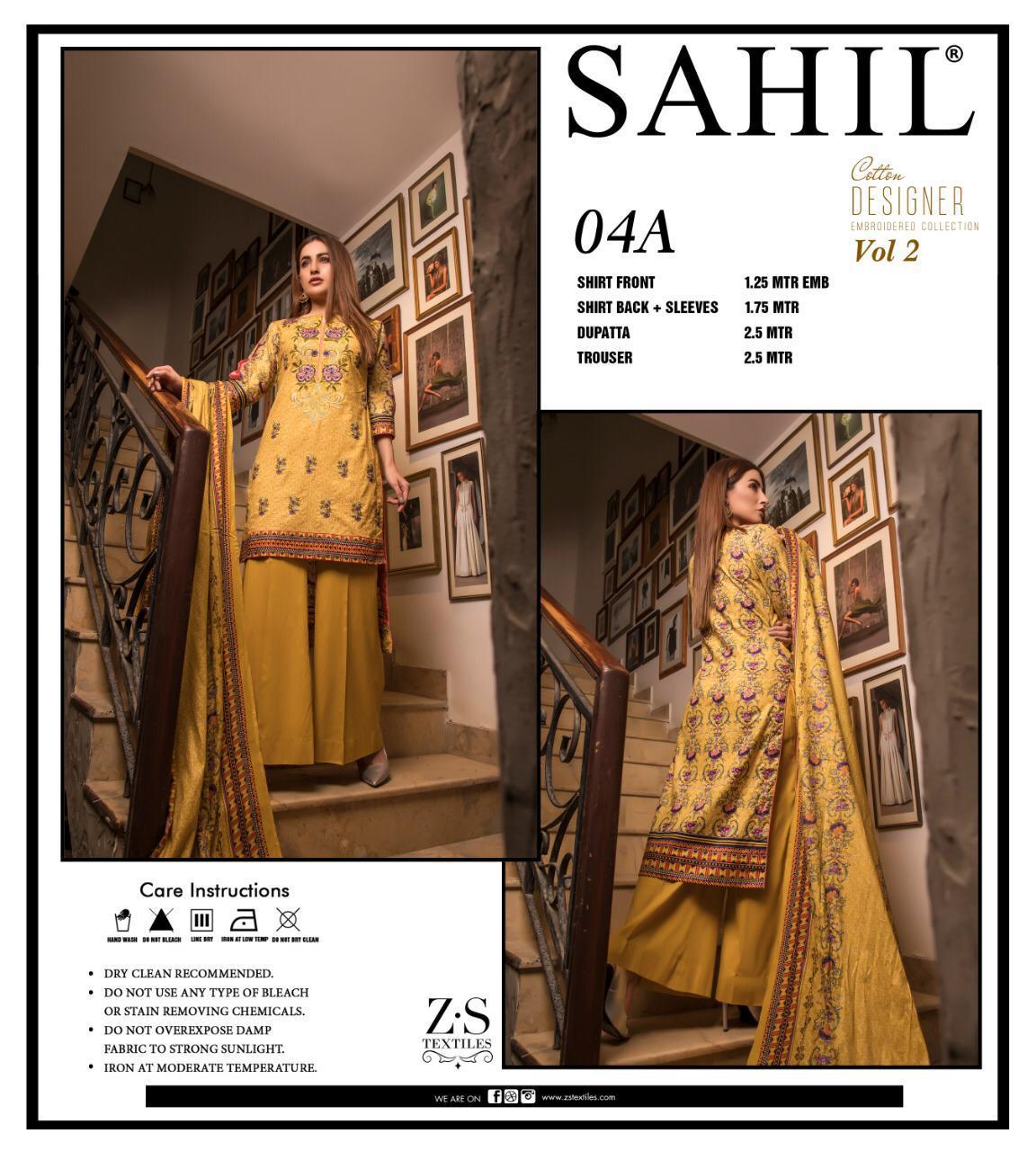 Cotton Designer Vol 2 By Sahil 1a-b To 5a-b Series Indian Traditional Wear Collection Beautiful Stylish Fancy Colorful Party Wear & Occasional Wear Coton Dresses At Wholesale Price