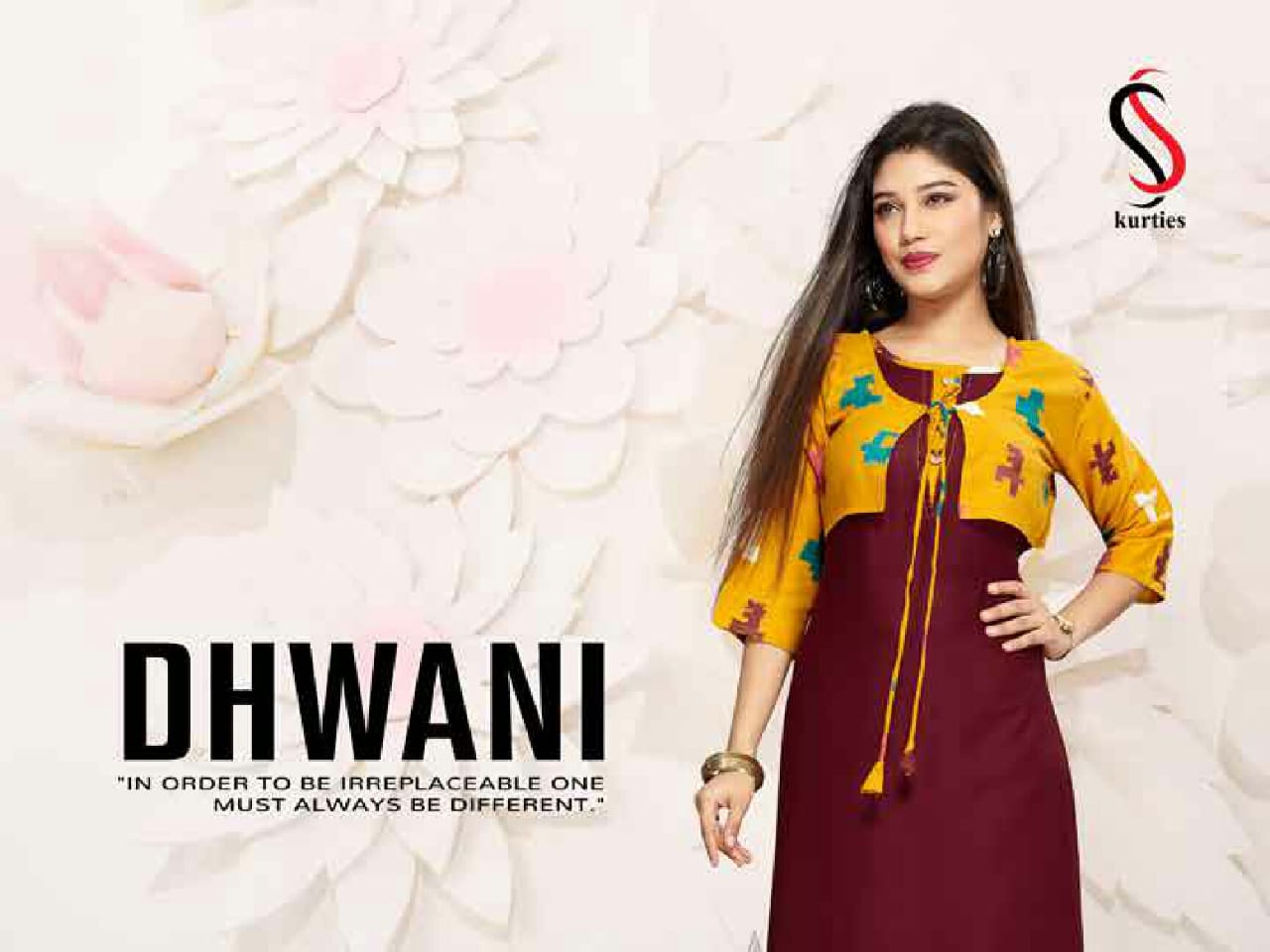 Dhwani By Ss Kurtis 1001 To 1012 Series Beautiful Colorful Stylish Fancy Casual Wear & Ethnic Wear & Ready To Wear Reyon Print Kurtis At Wholesale Price
