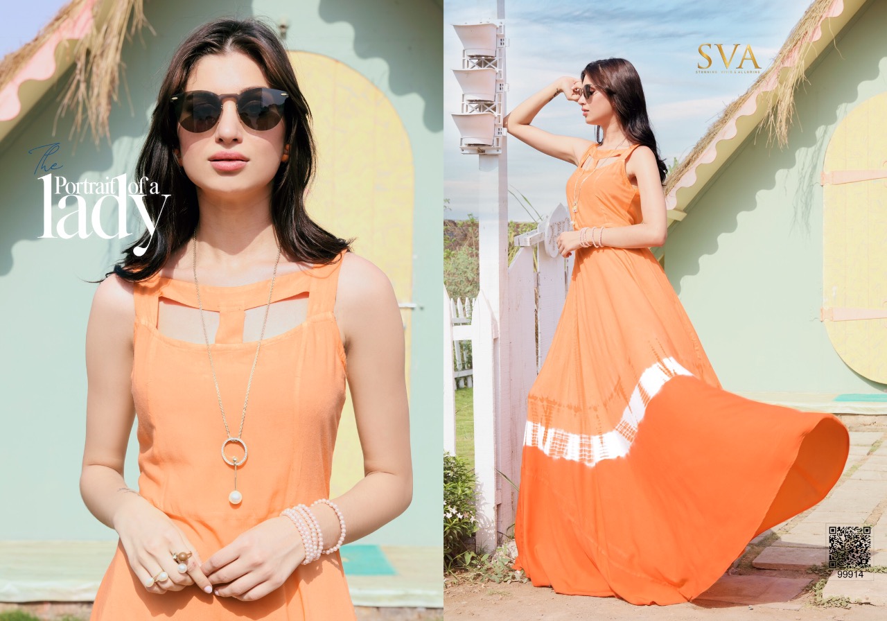 Elie Vol-1 By Sva 99911 To 99916 Series Designer Stylish Beautiful Fancy Colorful Casual Wear & Ethnic Wear Pure Heavy Rayon Kurtis At Wholesale Price