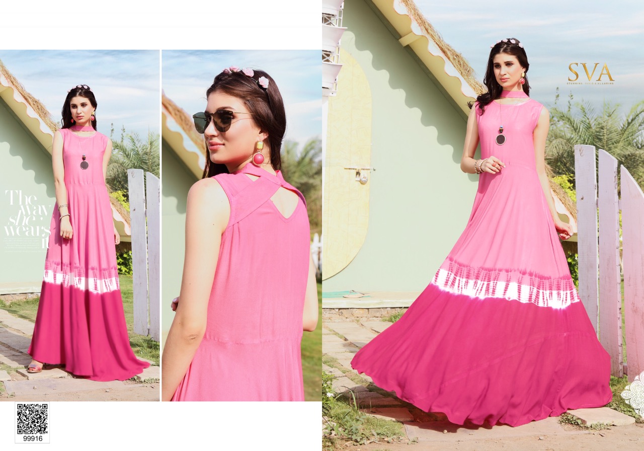 Elie Vol-1 By Sva 99911 To 99916 Series Designer Stylish Beautiful Fancy Colorful Casual Wear & Ethnic Wear Pure Heavy Rayon Kurtis At Wholesale Price