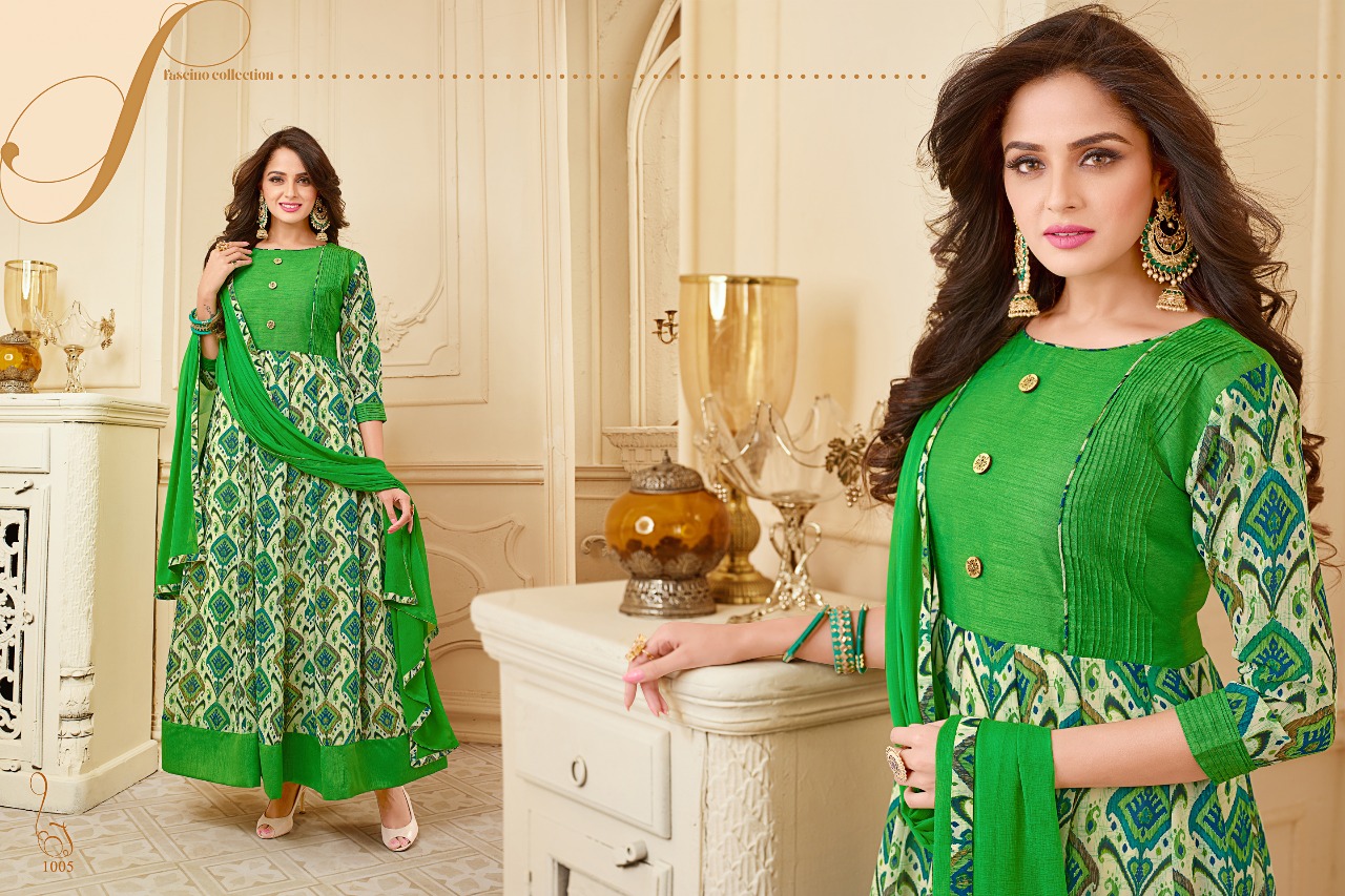 Floral By Amrut Varsha Creation 1001 To 1009 Series Beautiful Stylish Fancy Colorful Party Wear & Ethnic Wear Anarkali Wait Less Georgette Dresses At Wholesale Price