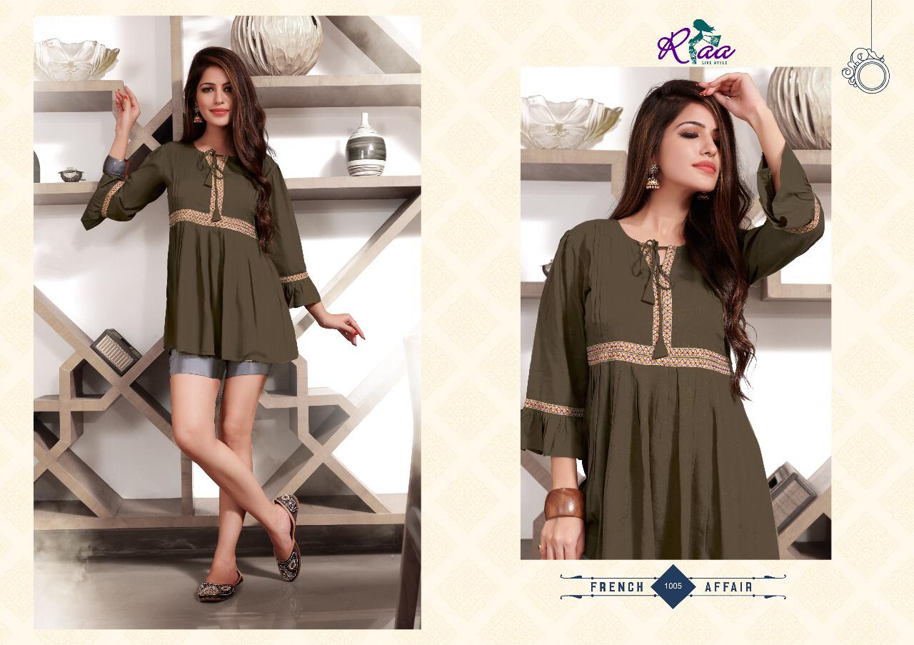 Gorivol-1 By Riaa Lifestyle 1001 To 1008 Series Indian Traditional Wear Collection Beautiful Stylish Fancy Colorful Party Wear & Occasional Wear Rayon Kurtis At Wholesale Price
