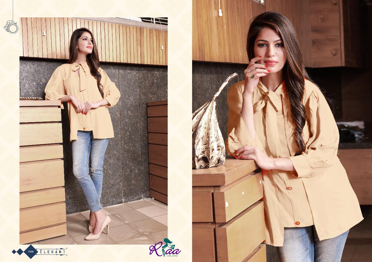 Gorivol-1 By Riaa Lifestyle 1001 To 1008 Series Indian Traditional Wear Collection Beautiful Stylish Fancy Colorful Party Wear & Occasional Wear Rayon Kurtis At Wholesale Price