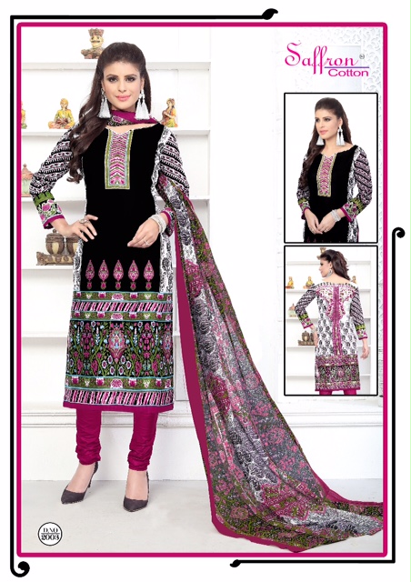 Gulzar Karachi Queen Vol-2 By Saffron Cotton 2001 To 2010 Series Colorful Beautiful Printed Casual Wear Cotton Un-stitched Dresses At Wholesale Price