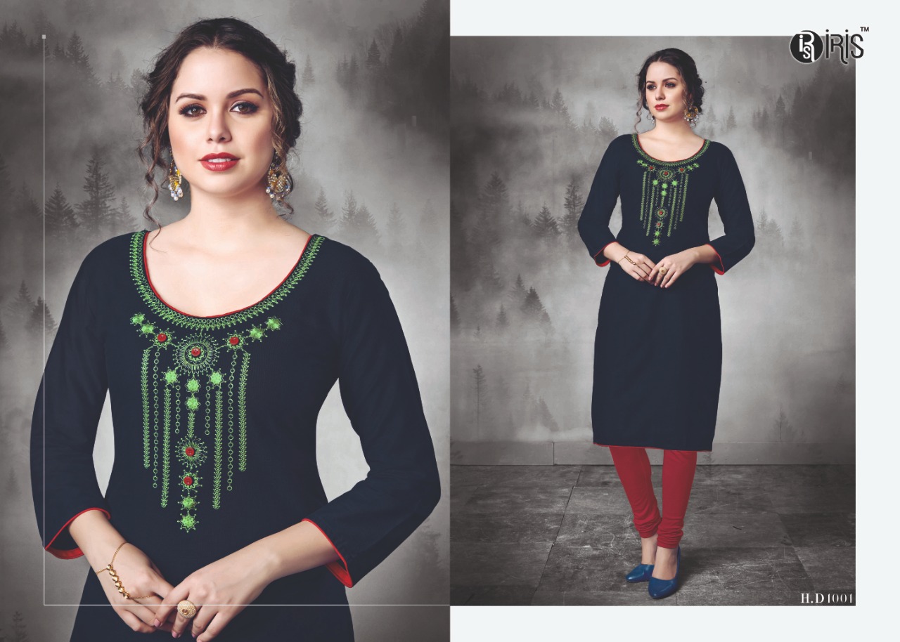 Heer By Iris 1001 To 1010 Series Indian Traditional Wear Collection Beautiful Stylish Fancy Colorful Party Wear & Occasional Wear Cotton Slub Kurtis At Wholesale Price