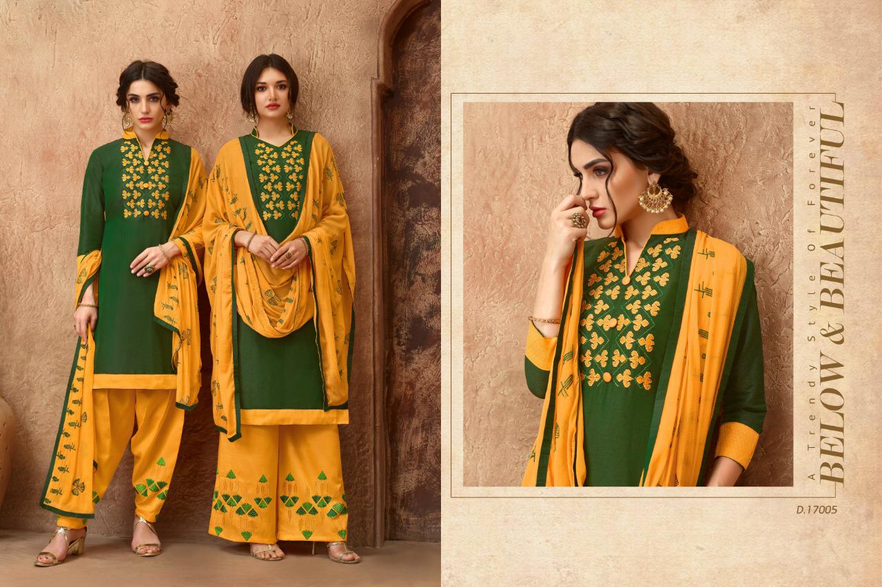 Hello Madam By Raghav Royals 17001 To 17012 Series Suits Collection Beautiful Stylish Fancy Colorful Casual Wear & Ethnic Wear Cotton With Embroidery Dresses At Wholesale Price