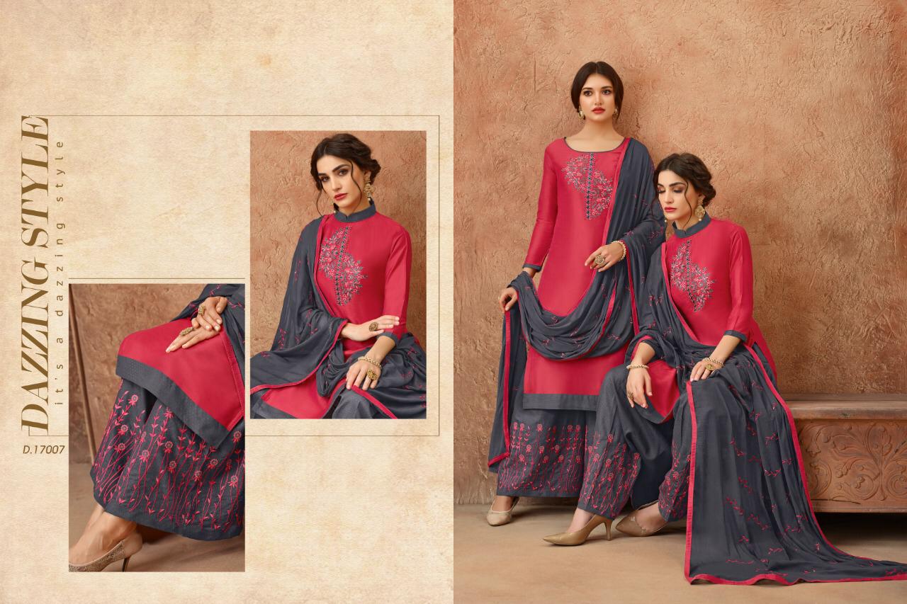Hello Madam By Raghav Royals 17001 To 17012 Series Suits Collection Beautiful Stylish Fancy Colorful Casual Wear & Ethnic Wear Cotton With Embroidery Dresses At Wholesale Price