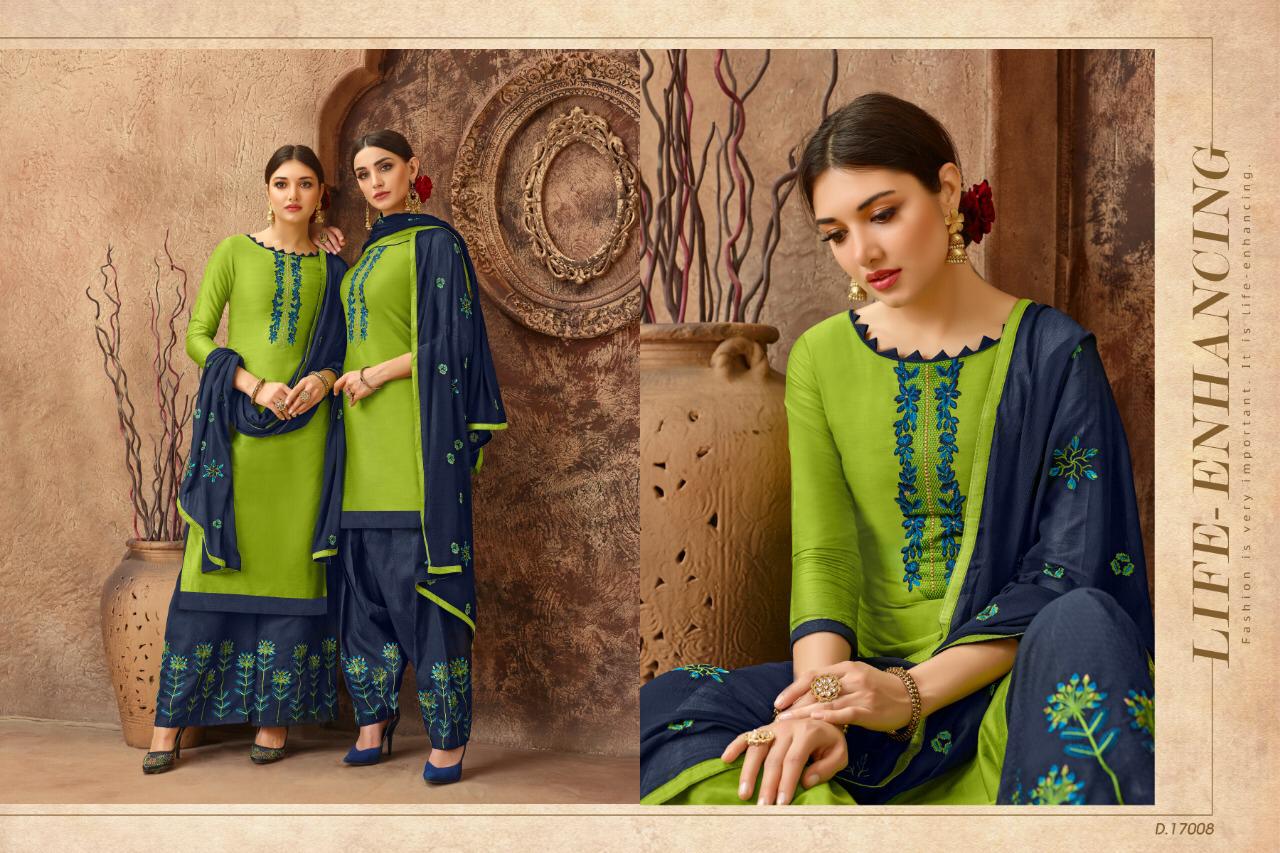 Hello Madam By Raghav Royals 17001 To 17012 Series Suits Collection Beautiful Stylish Fancy Colorful Casual Wear & Ethnic Wear Cotton With Embroidery Dresses At Wholesale Price