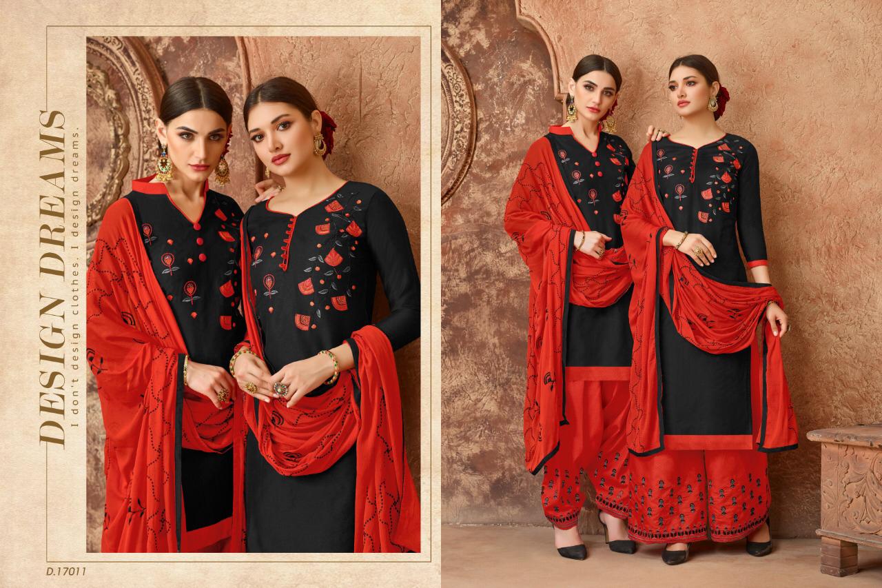 Hello Madam By Raghav Royals 17001 To 17012 Series Suits Collection Beautiful Stylish Fancy Colorful Casual Wear & Ethnic Wear Cotton With Embroidery Dresses At Wholesale Price