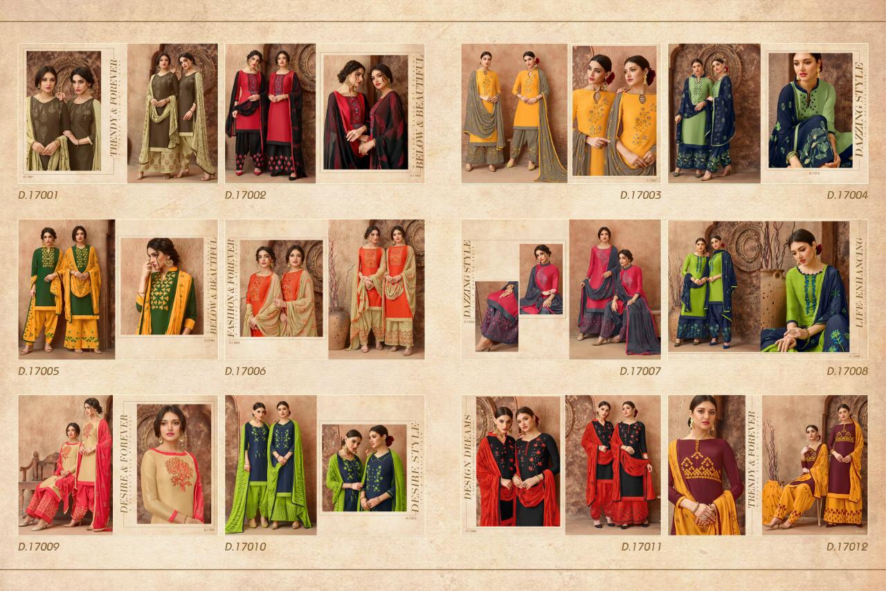 Hello Madam By Raghav Royals 17001 To 17012 Series Suits Collection Beautiful Stylish Fancy Colorful Casual Wear & Ethnic Wear Cotton With Embroidery Dresses At Wholesale Price
