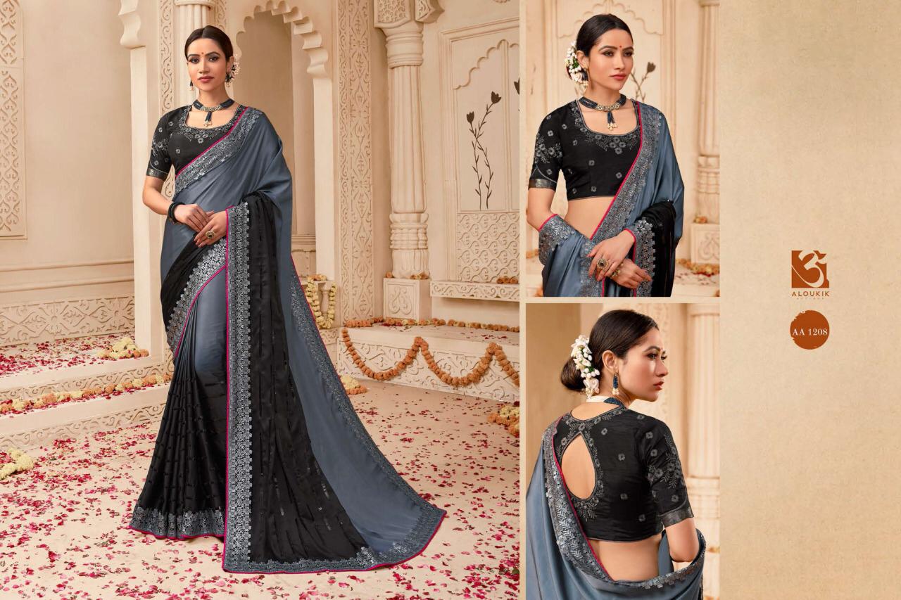 Indian Heritage By Aloukik Attires 1201 To 1209 Series Designer Indian Traditional Wear Beautiful Fancy Occasional Wear & Party Wear Weaving Silk Sarees At Wholesale Price