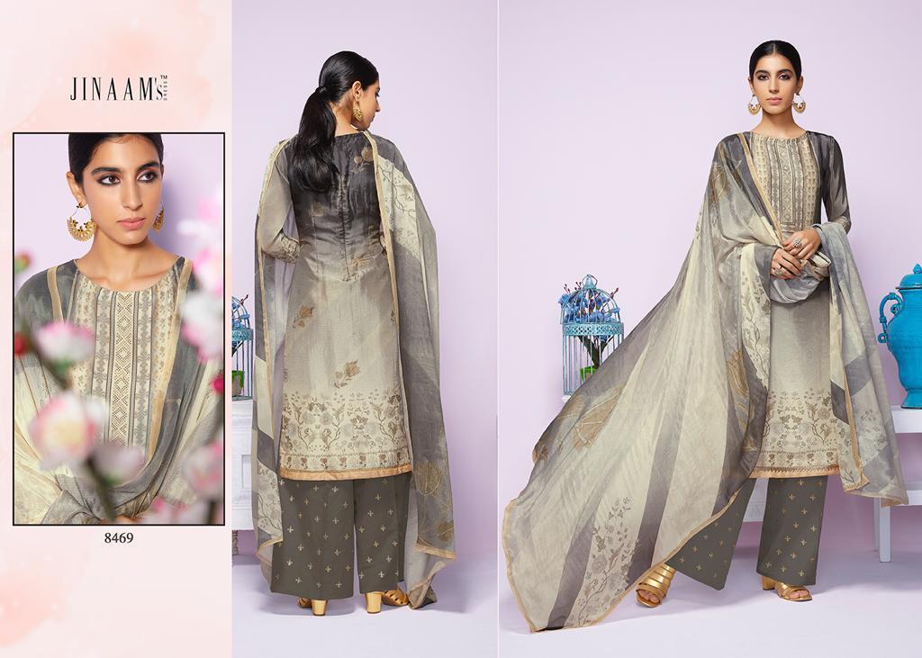 Jinaam By Amyra 8465 To 8474 Series Indian Traditional Wear Collection Beautiful Stylish Fancy Colorful Party Wear & Occasional Wear Digital Printed Dress At Wholesale Price