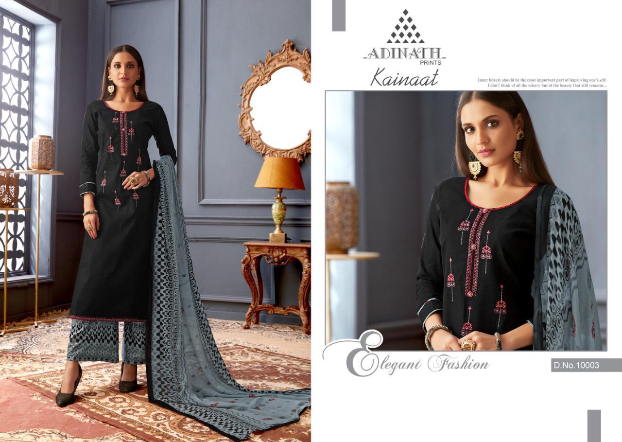 Kainat By Adinath 10001 To 1006 Series Beautiful Suits Colorful Stylish Fancy Colorful Casual Wear & Ethnic Wear Glace Cotton Print With Designer Embroidery Dresses At Wholesale Price