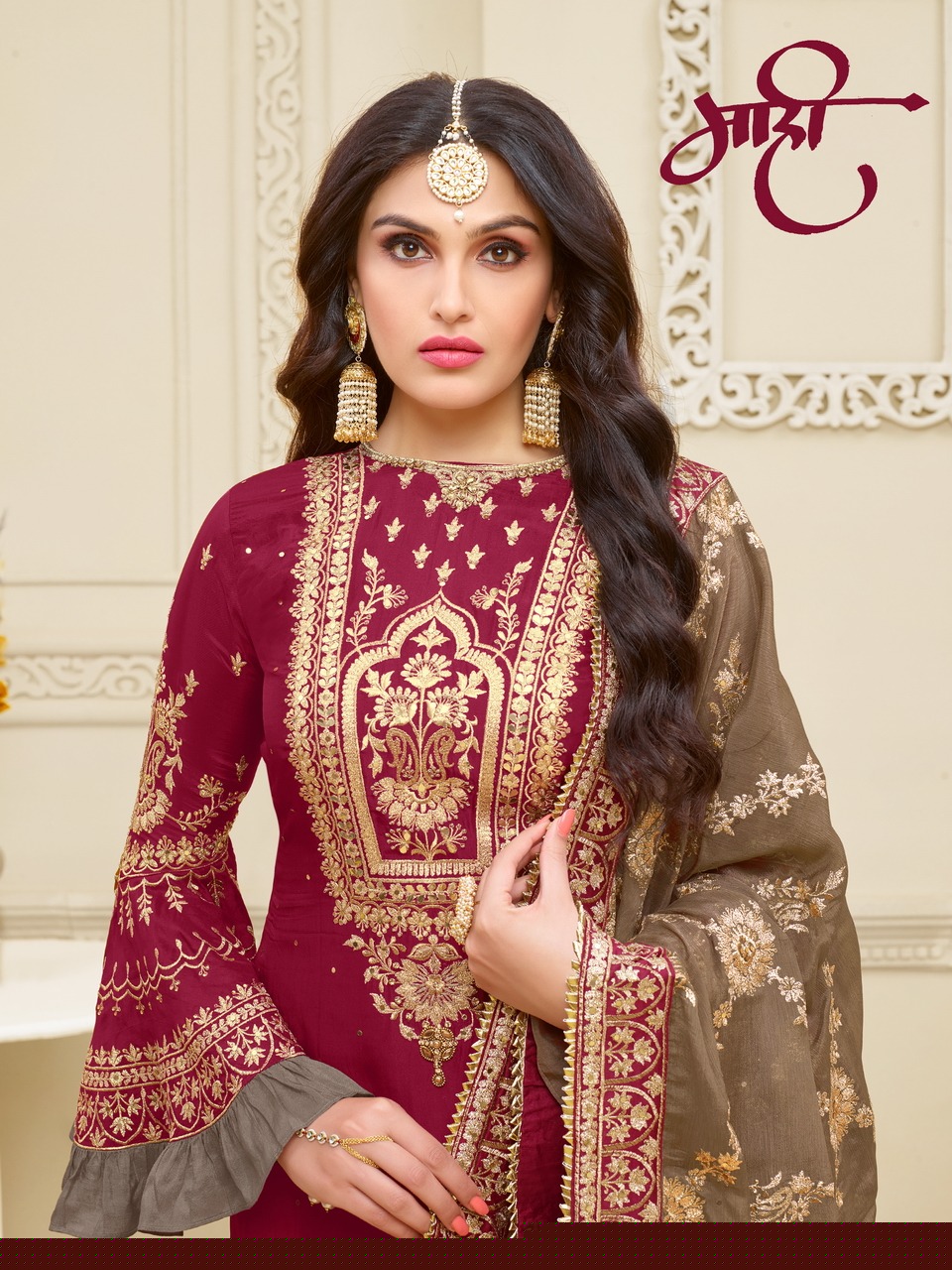 Mahi By Moof Collection 900 To 905 Series Beautiful Suits Colorful Stylish Fancy Colorful Casual Wear & Ethnic Wear Satin Georgette With Heavy Embroidery Work  Dresses At Wholesale Price