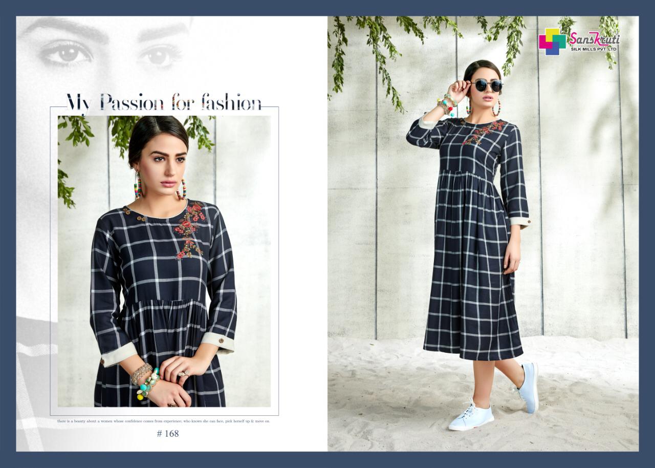 Midiz By Sanskruti Silk Mill 168 To 173 Series Beautiful Colorful Stylish Fancy Casual Wear & Ethnic Wear & Ready To Wear Silk Slub Like Embroidered Kurtis At Wholesale Price
