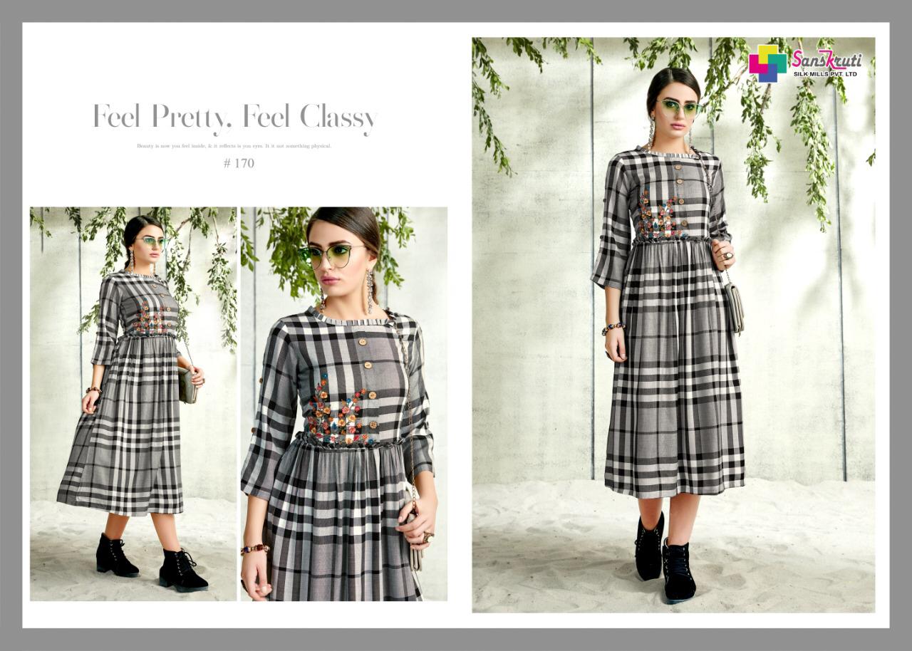 Midiz By Sanskruti Silk Mill 168 To 173 Series Beautiful Colorful Stylish Fancy Casual Wear & Ethnic Wear & Ready To Wear Silk Slub Like Embroidered Kurtis At Wholesale Price