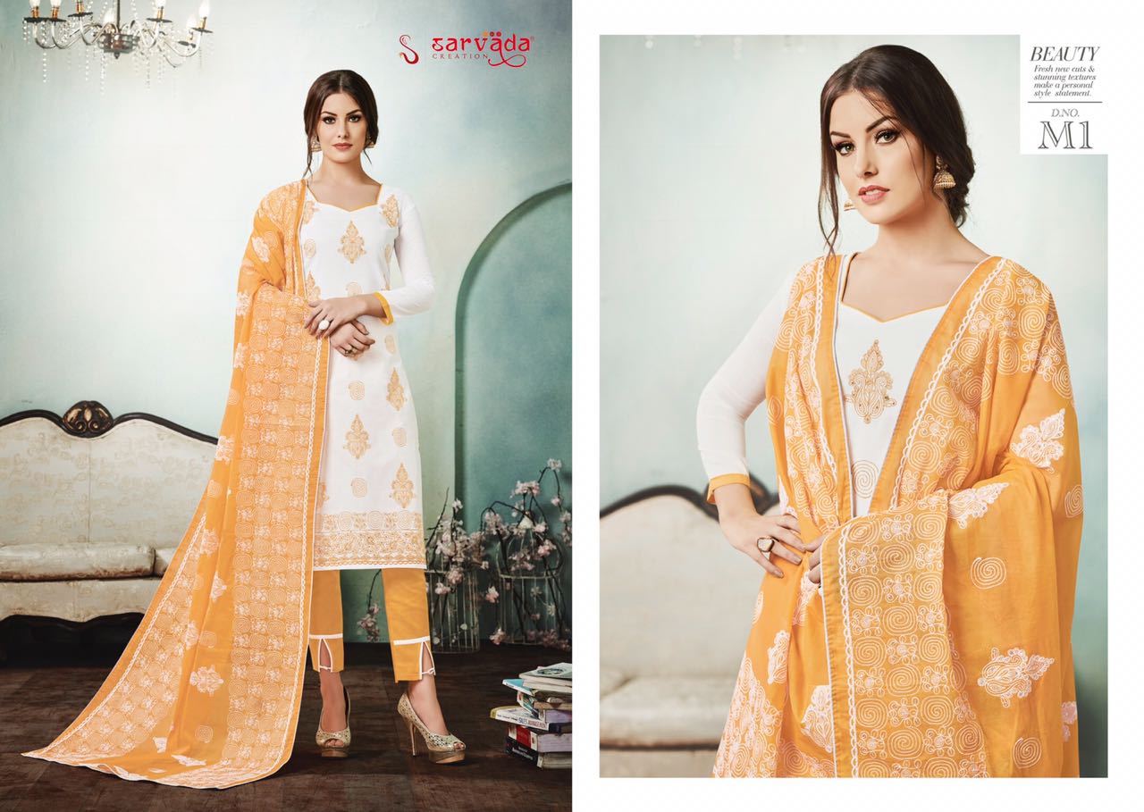 Mulmul By Sarvada Creation 1 To 12 Series Beautiful Suits Stylish Fancy Colorful Casual Wear & Ethnic Wear Cambric Cotton Lawn Dresses At Wholesale Price