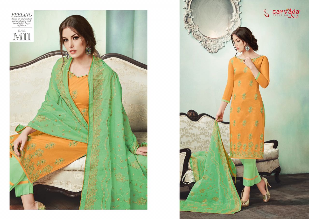 Mulmul By Sarvada Creation 1 To 12 Series Beautiful Suits Stylish Fancy Colorful Casual Wear & Ethnic Wear Cambric Cotton Lawn Dresses At Wholesale Price