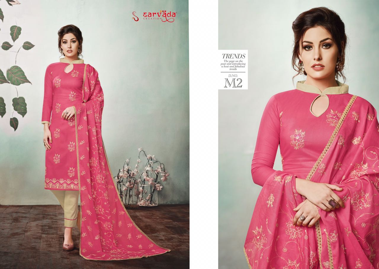 Mulmul By Sarvada Creation 1 To 12 Series Beautiful Suits Stylish Fancy Colorful Casual Wear & Ethnic Wear Cambric Cotton Lawn Dresses At Wholesale Price