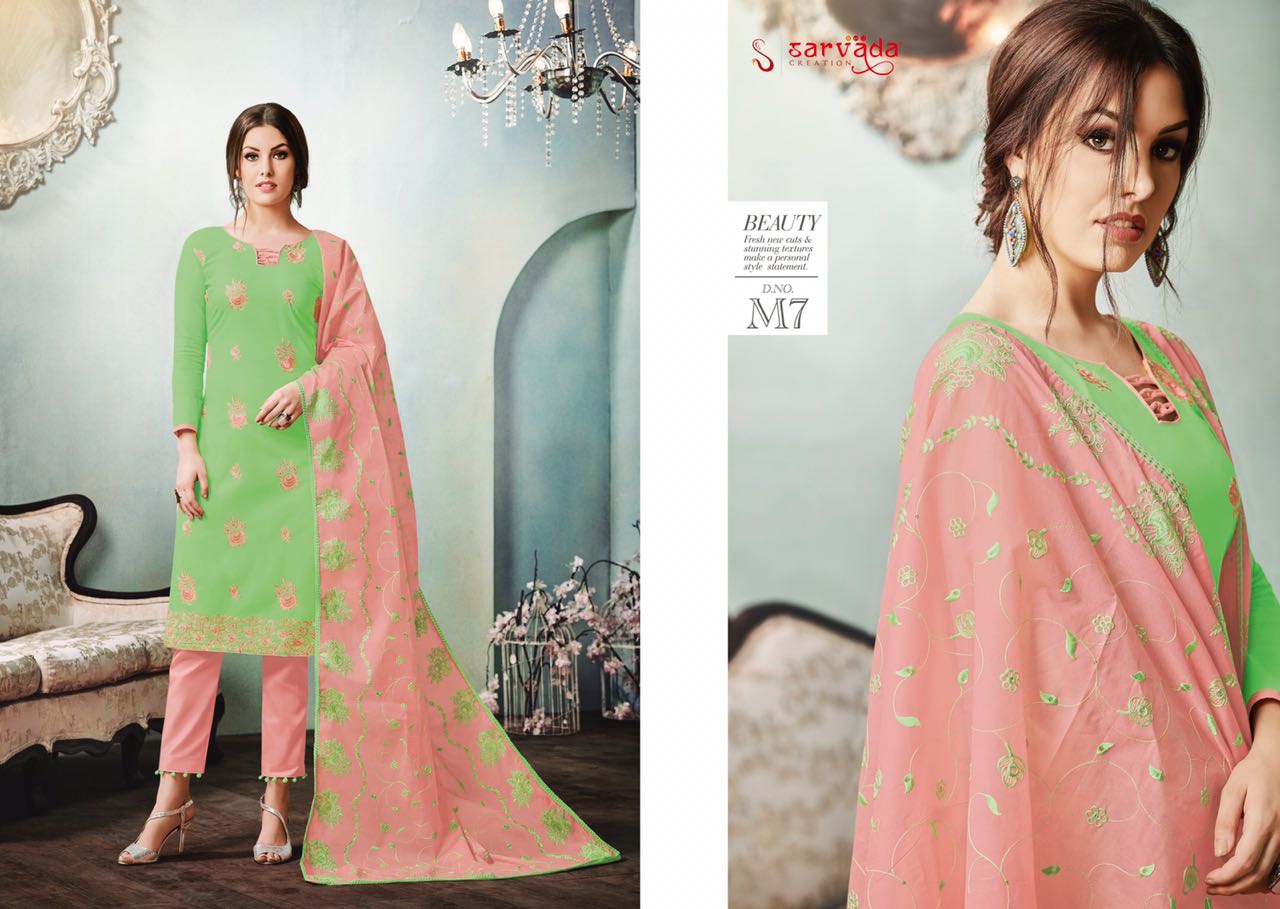 Mulmul By Sarvada Creation 1 To 12 Series Beautiful Suits Stylish Fancy Colorful Casual Wear & Ethnic Wear Cambric Cotton Lawn Dresses At Wholesale Price