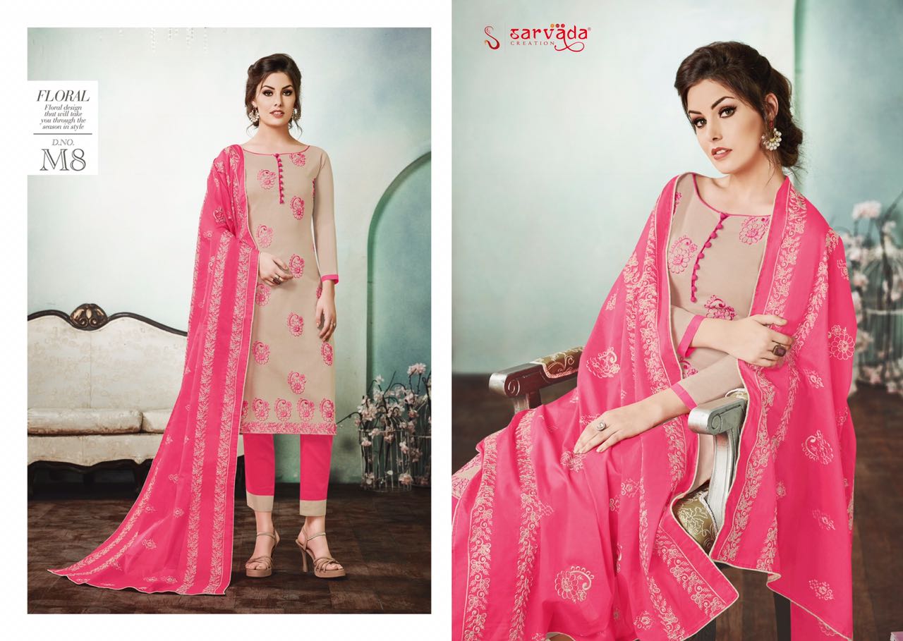Mulmul By Sarvada Creation 1 To 12 Series Beautiful Suits Stylish Fancy Colorful Casual Wear & Ethnic Wear Cambric Cotton Lawn Dresses At Wholesale Price