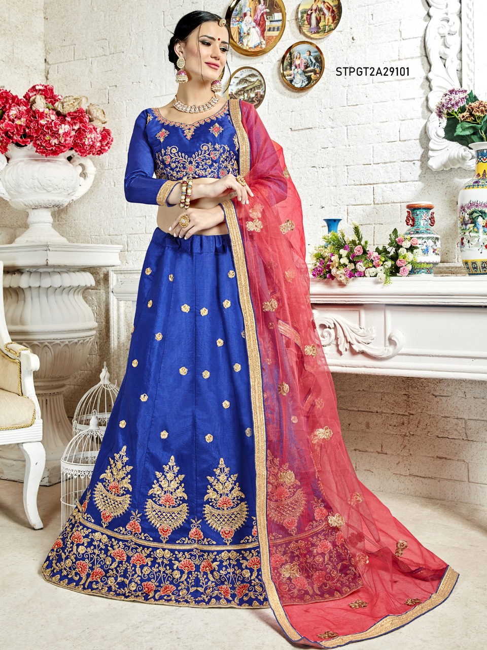 Panghat-2 By Aasvaa 29101 To 29108 Series Beautiful Suits Stylish Fancy Colorful Party Wear & Ethnic Wear Collection Bangalori Silk Lehengas At Wholesale Price