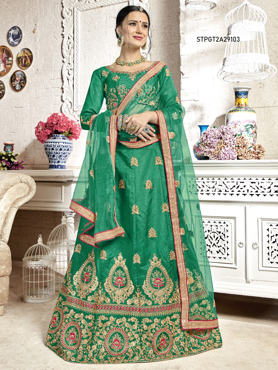 Panghat-2 By Aasvaa 29101 To 29108 Series Beautiful Suits Stylish Fancy Colorful Party Wear & Ethnic Wear Collection Bangalori Silk Lehengas At Wholesale Price