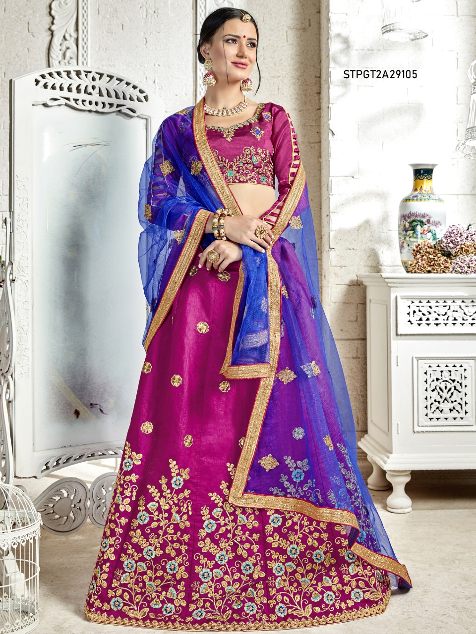 Panghat-2 By Aasvaa 29101 To 29108 Series Beautiful Suits Stylish Fancy Colorful Party Wear & Ethnic Wear Collection Bangalori Silk Lehengas At Wholesale Price