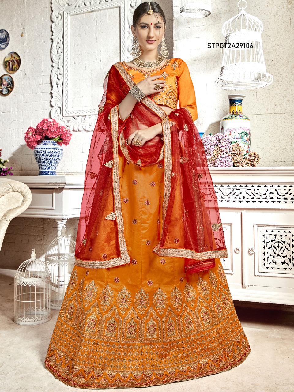 Panghat-2 By Aasvaa 29101 To 29108 Series Beautiful Suits Stylish Fancy Colorful Party Wear & Ethnic Wear Collection Bangalori Silk Lehengas At Wholesale Price