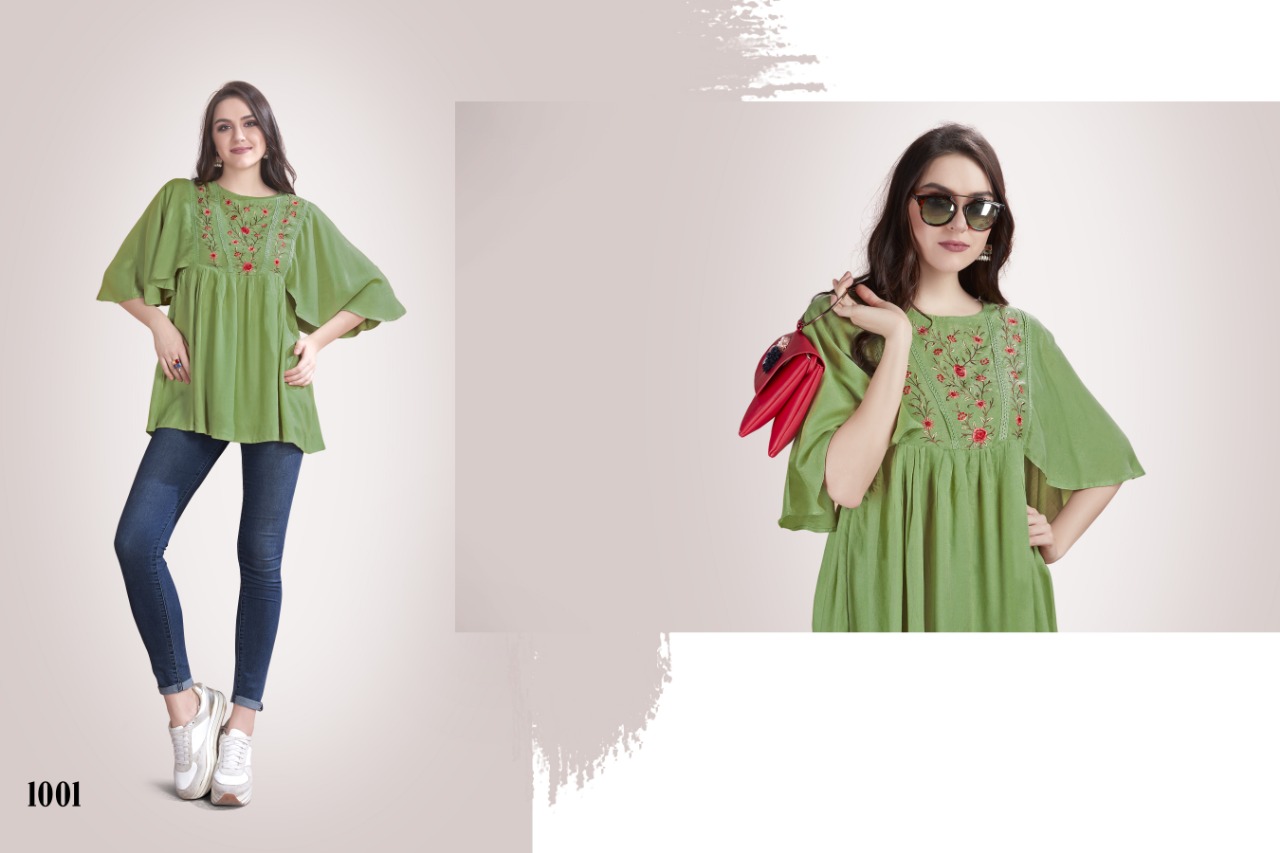 Preet By Kajri Style 1001 To 1008 Series Indian Traditional Wear Collection Beautiful Stylish Fancy Colorful Party Wear & Occasional Wear Rayon Kurtis At Wholesale Price
