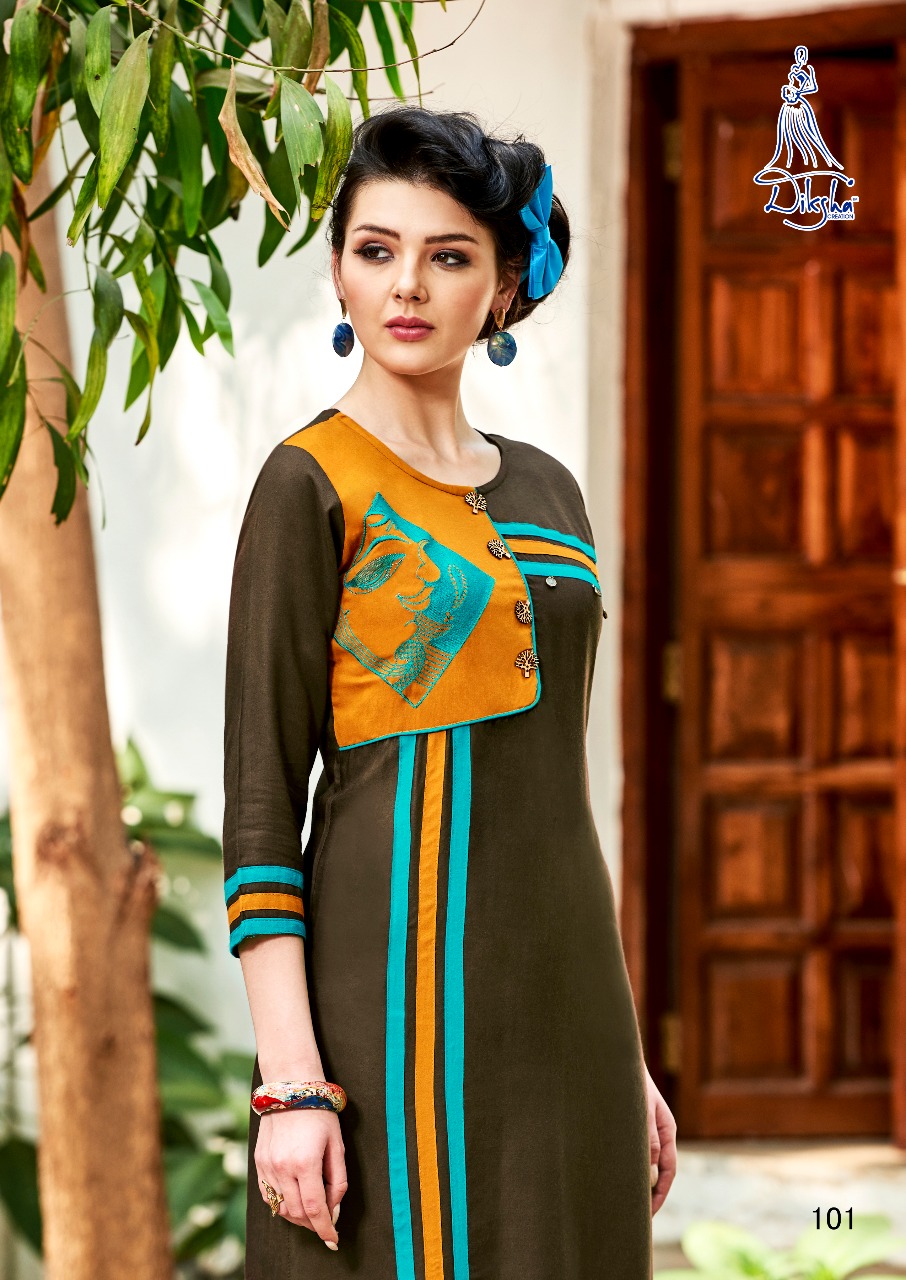 Raahi Vol 1 By Diksha Fashion 101 To 1012 Series Beautiful Stylish Colorful Fancy Ethnic Wear & Casual Wear Rayo Kurtis At Wholesale Price