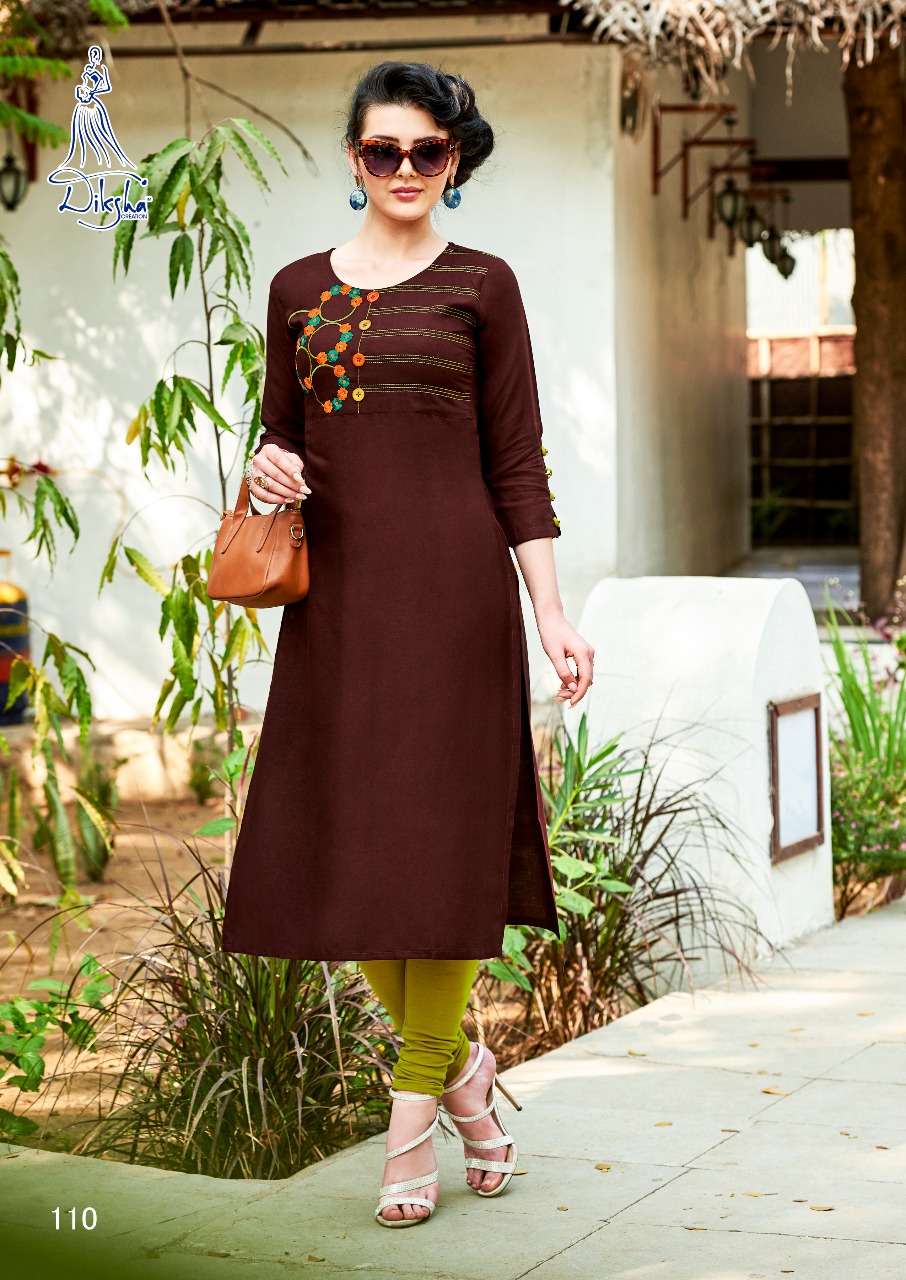Raahi Vol 1 By Diksha Fashion 101 To 1012 Series Beautiful Stylish Colorful Fancy Ethnic Wear & Casual Wear Rayo Kurtis At Wholesale Price