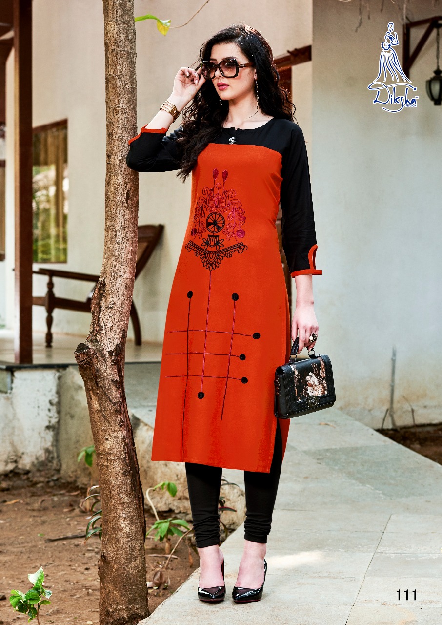 Raahi Vol 1 By Diksha Fashion 101 To 1012 Series Beautiful Stylish Colorful Fancy Ethnic Wear & Casual Wear Rayo Kurtis At Wholesale Price