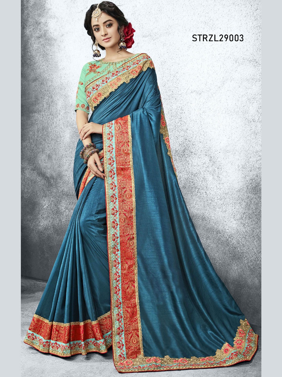Rozela By Aasvaa Wholesale Strzl29001 To Strzl29008 Series Indian Traditional Wear Collection Beautiful Stylish Fancy Colorful Party Wear & Occasional Wear Sarees At Wholesale Price
