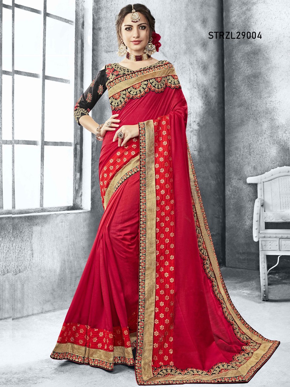 Rozela By Aasvaa Wholesale Strzl29001 To Strzl29008 Series Indian Traditional Wear Collection Beautiful Stylish Fancy Colorful Party Wear & Occasional Wear Sarees At Wholesale Price