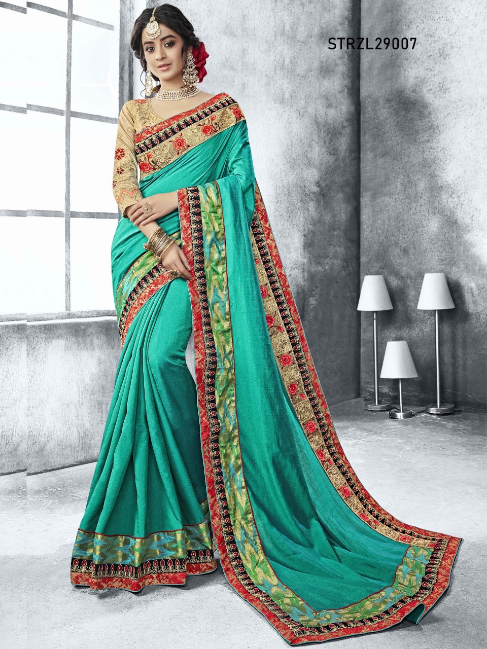 Rozela By Aasvaa Wholesale Strzl29001 To Strzl29008 Series Indian Traditional Wear Collection Beautiful Stylish Fancy Colorful Party Wear & Occasional Wear Sarees At Wholesale Price