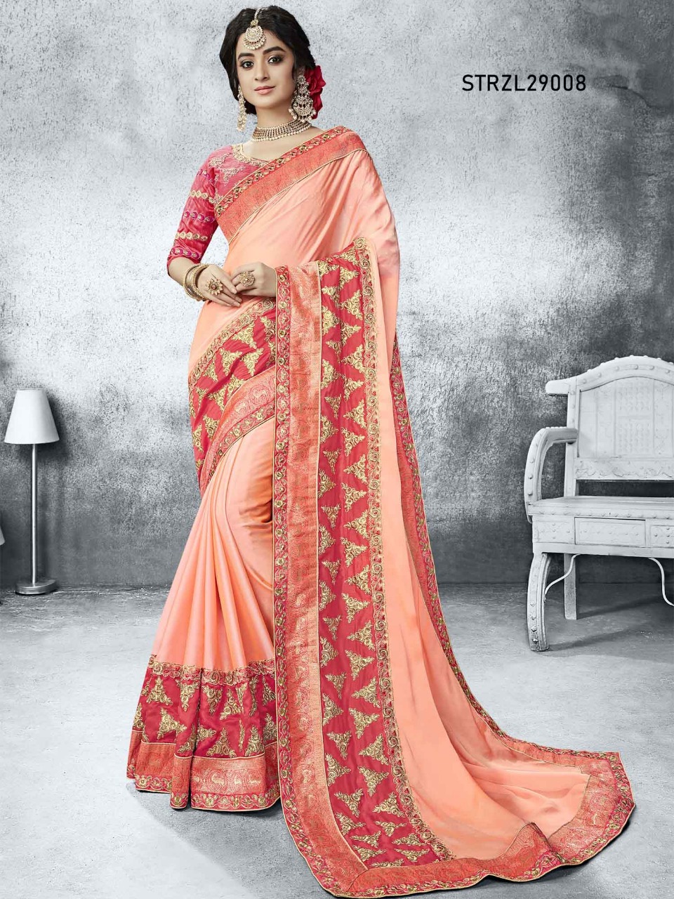 Rozela By Aasvaa Wholesale Strzl29001 To Strzl29008 Series Indian Traditional Wear Collection Beautiful Stylish Fancy Colorful Party Wear & Occasional Wear Sarees At Wholesale Price