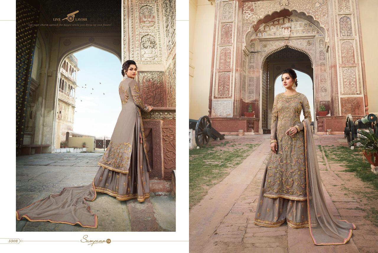 Saga By Sampann Nx 5301 To 5308 Series Anarkali Designer Beautiful Suits Colorful Stylish Fancy Casual Wear & Ethnic Wear Net/tafeta Dresses At Wholesale Price