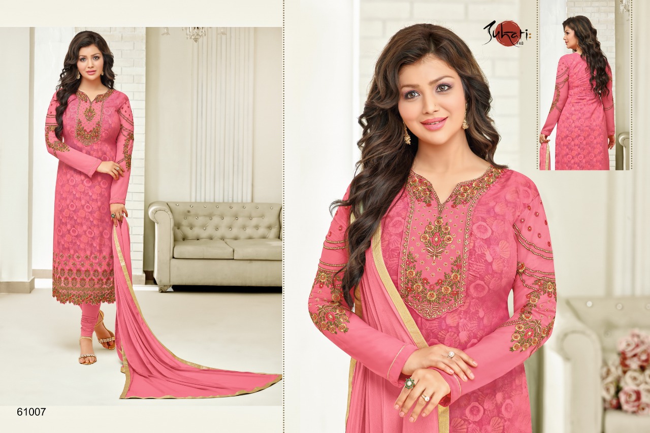 Sahiba By Suhati Fab 61002 To 61009 Series Indian Traditional Wear Collection Beautiful Stylish Fancy Colorful Party Wear & Occasional Wear Georgette Print Dress At Wholesale Price